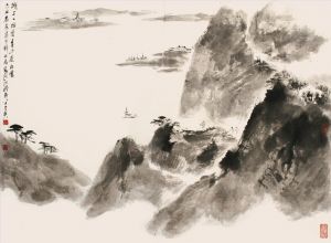 zeitgenössische kunst von Fei Jiatong - Wolke über grünem Berg