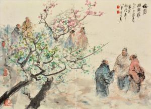 zeitgenössische kunst von Fei Jiatong - Gemälde von Blumen und Vögeln im traditionellen chinesischen Stil 2