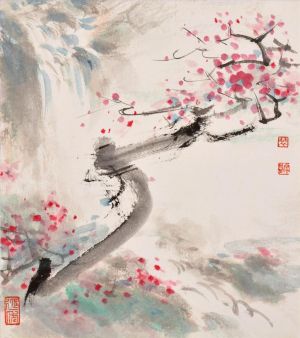zeitgenössische kunst von Fei Jiatong - Gemälde von Blumen und Vögeln im traditionellen chinesischen Stil 4
