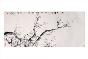 zeitgenössische kunst von Fei Jiatong - Gemälde von Blumen und Vögeln im traditionellen chinesischen Stil