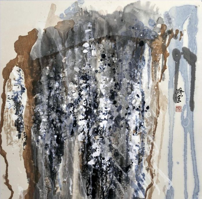 Feng Xiangyun Chinesische Kunst - Es schneit, der Frühling wird lange auf sich warten lassen