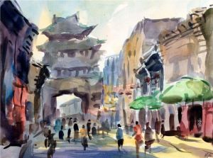 Zeitgenössische chinesische Kunst - Eine antike Stadt in Pingyao