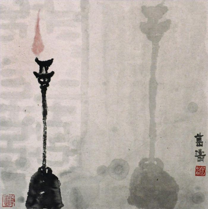 Ge Tao Chinesische Kunst - Öllampe