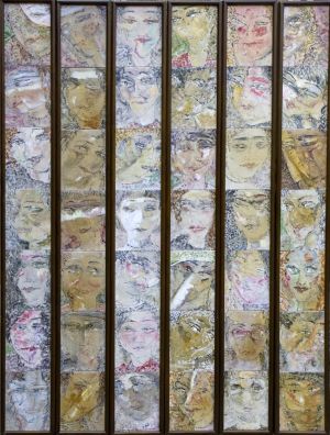 zeitgenössische kunst von Geng Yi - Serie „Tausend Gesichter“.