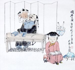 zeitgenössische kunst von Gu Zhongliang - Unfug in der Schule