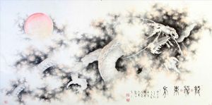zeitgenössische kunst von Guan Yaojiu - Drachenfliegen im Osten