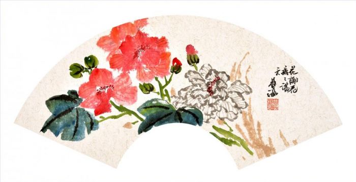 Guo Yihan Chinesische Kunst - Blüte und Herbst
