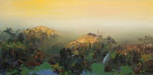 zeitgenössische kunst von He Yimin - Landschaft und Haushalt