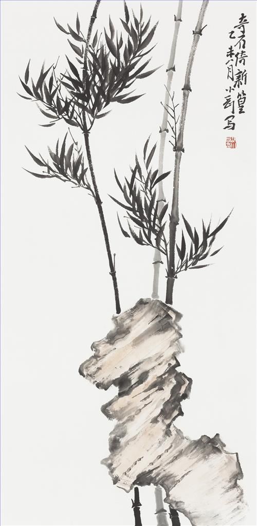 Hu Xiaogang Chinesische Kunst - Gemälde von Blumen und Vögeln im traditionellen chinesischen Stil 14