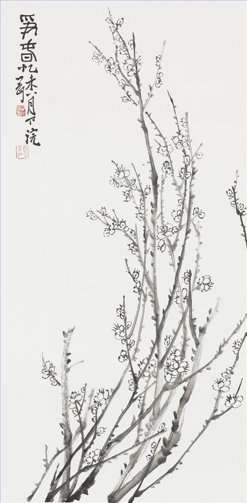 Hu Xiaogang Chinesische Kunst - Gemälde von Blumen und Vögeln im traditionellen chinesischen Stil 5