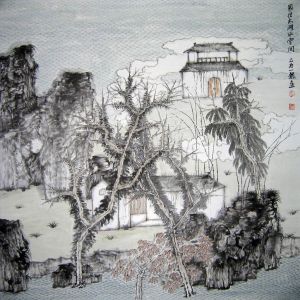 zeitgenössische kunst von Hu Yilong - Wohnen Sie in der Nähe des Taihu-Sees