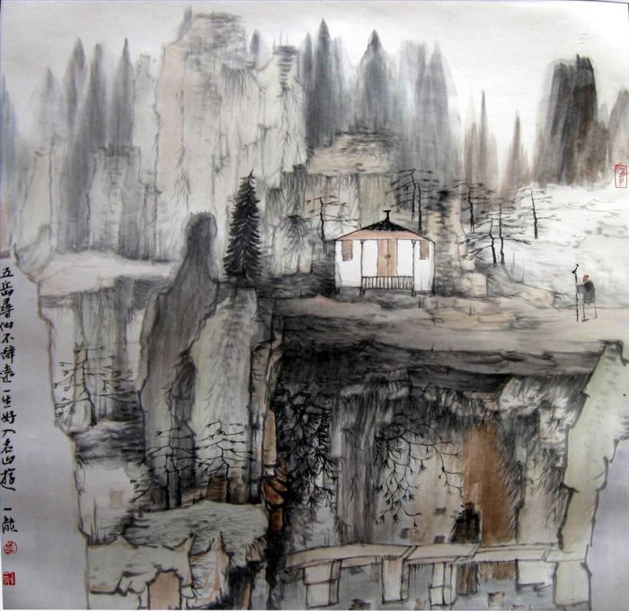 Hu Yilong Chinesische Kunst - Landschaft 3