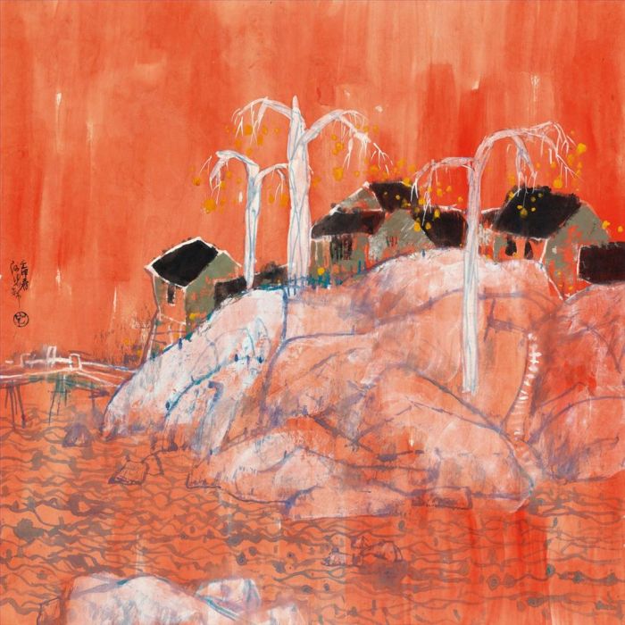 Huang Azhong Chinesische Kunst - Zurück zu Nanpu in „Ein Traum“.