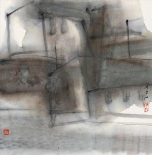 zeitgenössische kunst von Huang Azhong - Leer und dunkel