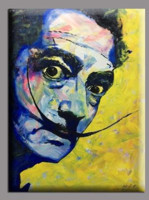 Zeitgenössische Ölmalerei - Ein Porträt von Dali
