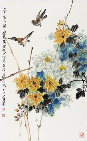zeitgenössische kunst von Huang Rusen - September-Chrysantheme