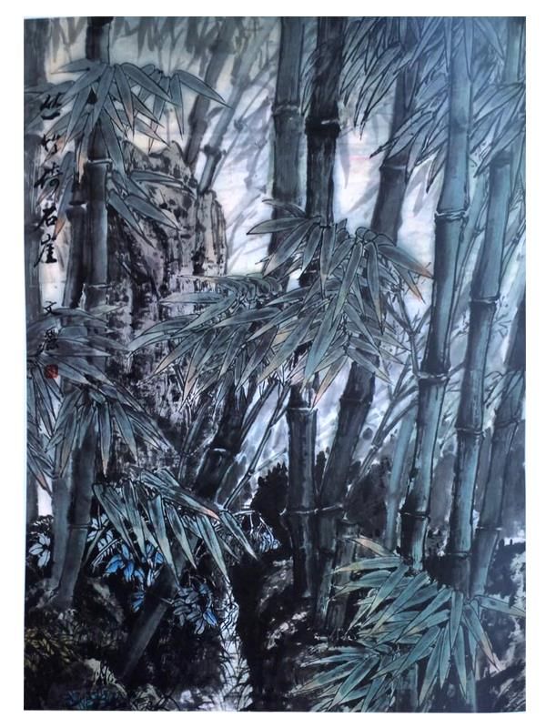 Huang Wenli Chinesische Kunst - Bambuswald