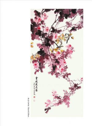 zeitgenössische kunst von Huang Wenli - Blüte im Herbst