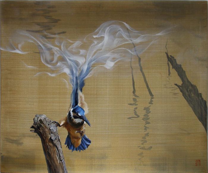 Huo Ming Ölgemälde - Der Flügel des Phönix