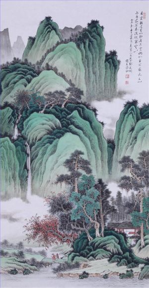 Zeitgenössische chinesische Kunst - Grüne Landschaft