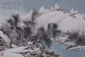 zeitgenössische kunst von Jia Guoying - Schnee im Berggebiet