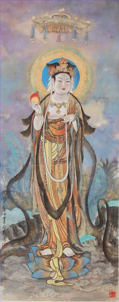 Jiao Yaxin Chinesische Kunst - Avalokitesvara