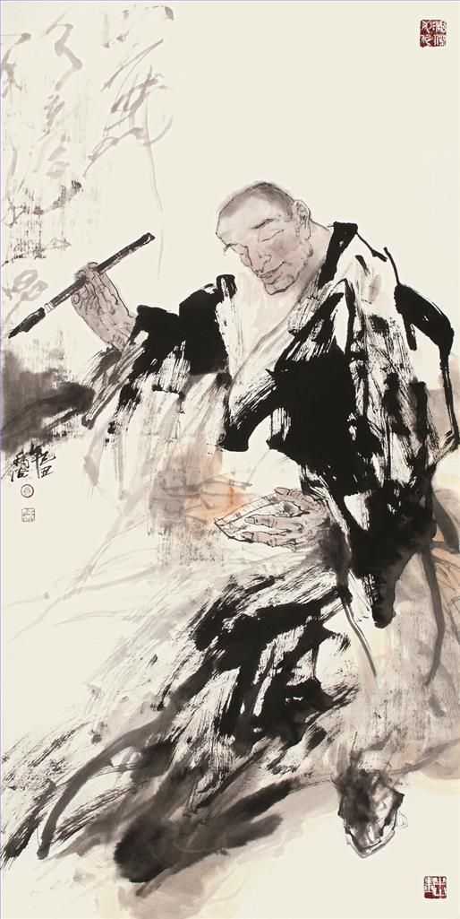 Kang Yifeng Chinesische Kunst - Huaisu-Gemälde einer Banane