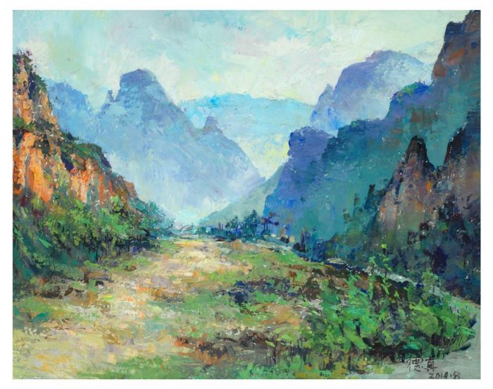 Li Dezhen Andere Malerei - Trockenes Flussbett