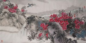 zeitgenössische kunst von Li Jingshi - Frühlingsblumen