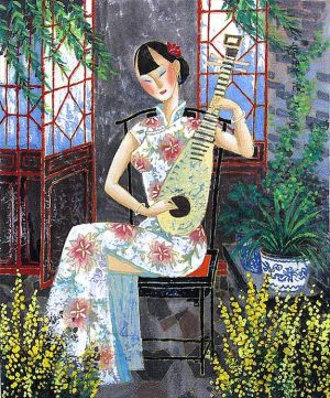 zeitgenössische kunst von Li Shoubai - Sehnsucht nach Liebe im Frühling