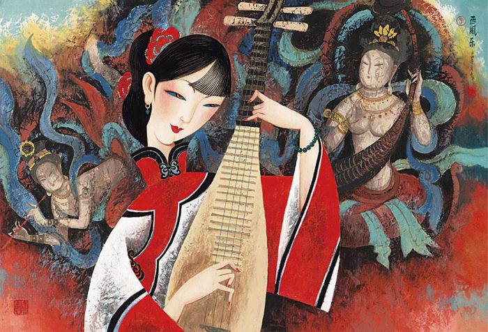 Li Shoubai Chinesische Kunst - Musik der westlichen Welt