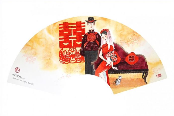Li Shoubai Chinesische Kunst - Frischvermählt