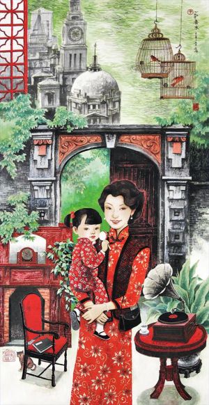 zeitgenössische kunst von Li Shoubai - Frühlingsfluss