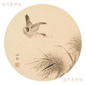 Zeitgenössische chinesische Kunst - Gemälde von Blumen und Vögeln im traditionellen chinesischen Stil, Skizze 2