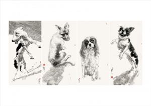 zeitgenössische kunst von Li Suning - Großäugiger Hund