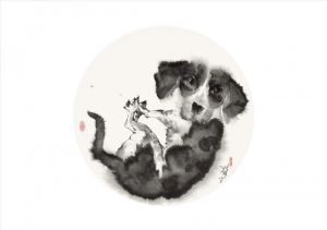 zeitgenössische kunst von Li Suning - Hund