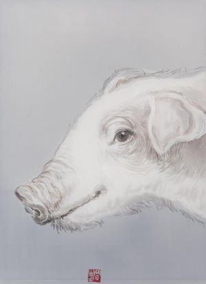 zeitgenössische kunst von Li Wenfeng - Stellt das Schwein mit den zwölf irdischen Zweigen dar