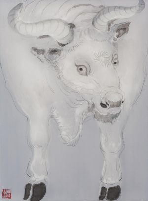 zeitgenössische kunst von Li Wenfeng - Dargestellt sind die Rinder der Twelve Earthly Branches-Serie