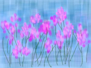 zeitgenössische kunst von Li Feini - Blüte über Blüte