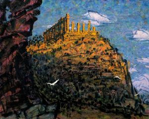 Zeitgenössische Ölmalerei - Erinnerung an Sizilien