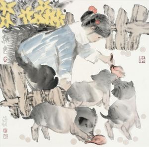 zeitgenössische kunst von Liang Peilong - Herbst