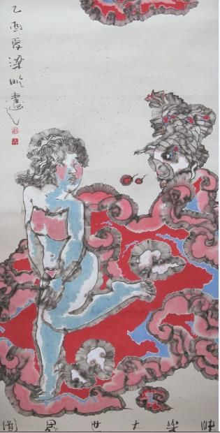 Liang Yi Chinesische Kunst - Eine glückliche Welt 7