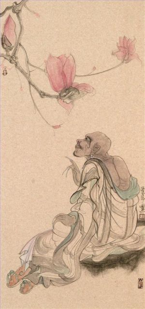 zeitgenössische kunst von Liang Yu - Blumen und meditativer Geist