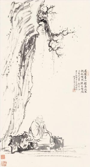 zeitgenössische kunst von Lin Haizhong - Bild des alten Chan-Meisters