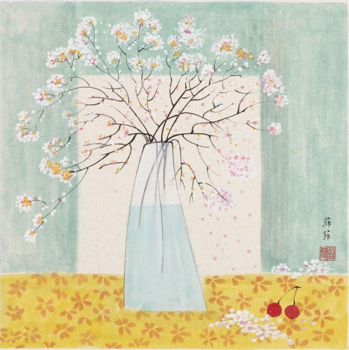 Liu Feifei Chinesische Kunst - Die Vorstellung einer Blume