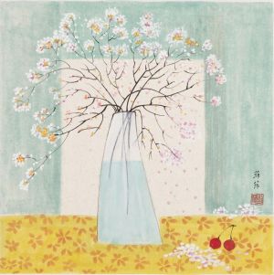 zeitgenössische kunst von Liu Feifei - Die Vorstellung einer Blume
