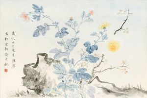 Zeitgenössische chinesische Kunst - Wunderschöne Chrysantheme