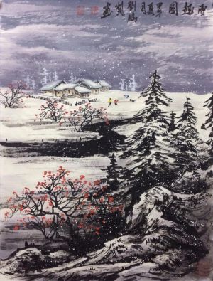 zeitgenössische kunst von Liu Pengkai - Schnee