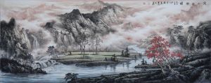 zeitgenössische kunst von Liu Pengkai - Der Bach über den Berg