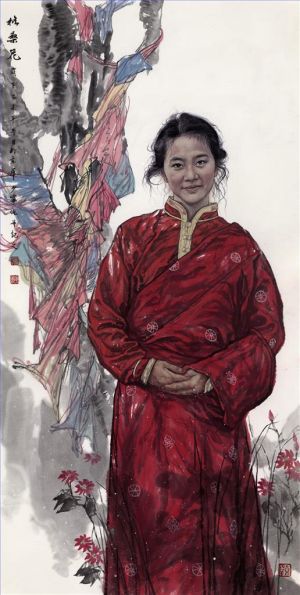 zeitgenössische kunst von Liu Shaoning - Kelsang-Blumen
